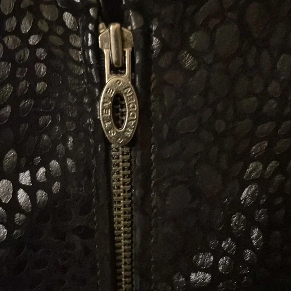 Steve Madden leopard printed genuine leather jacket - Picture 3 of 7